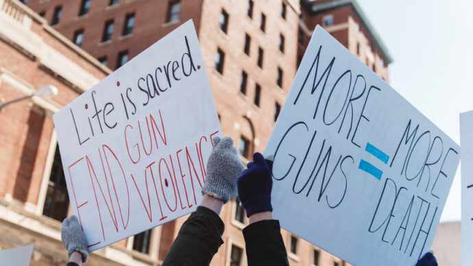 anti gun violence signs